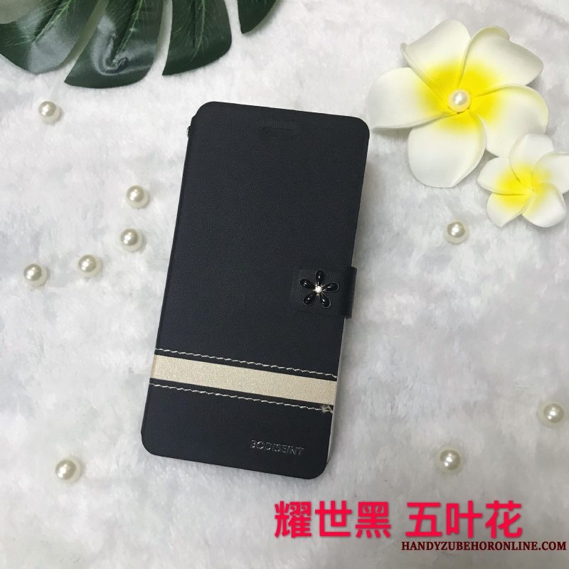 Etui Huawei Y5 2018 Læder Lyserød Telefon, Cover Huawei Y5 2018 Beskyttelse