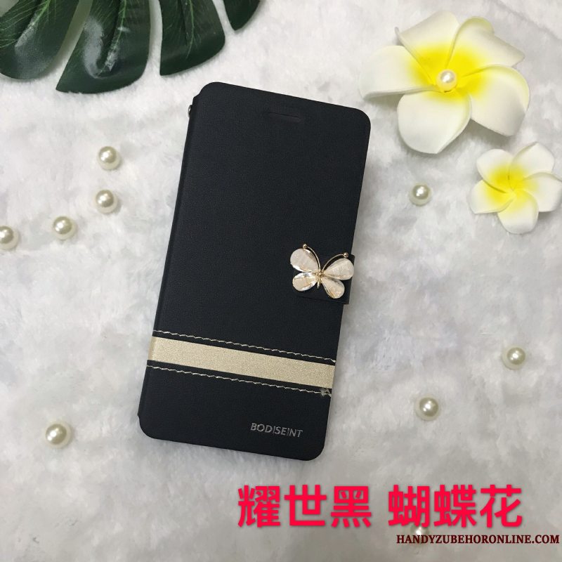 Etui Huawei Y5 2018 Læder Lyserød Telefon, Cover Huawei Y5 2018 Beskyttelse