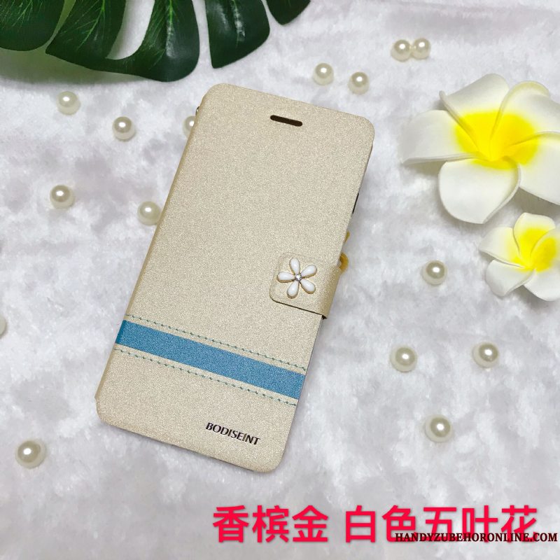 Etui Huawei Y5 2018 Læder Lyserød Telefon, Cover Huawei Y5 2018 Beskyttelse