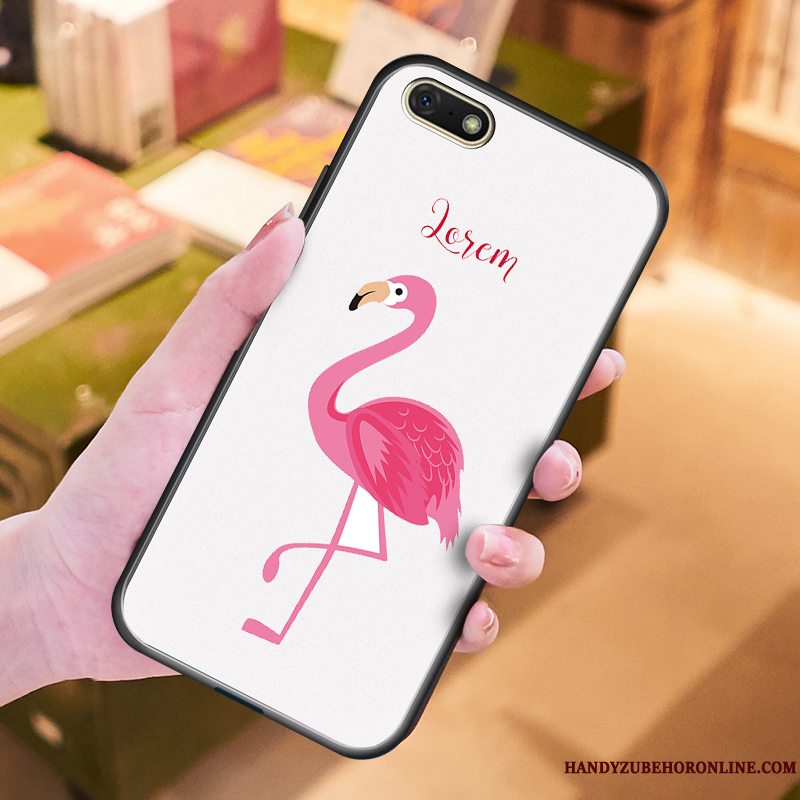 Etui Huawei Y5 2018 Silikone Ungdom Hængende Ornamenter, Cover Huawei Y5 2018 Blød Telefongrøn