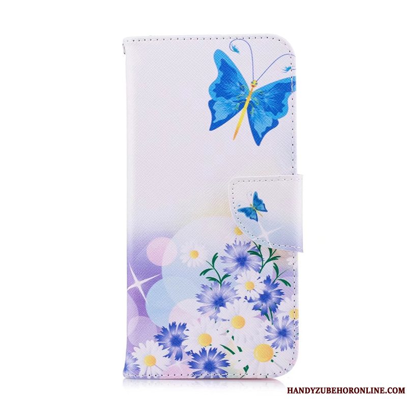 Etui Huawei Y5 2019 Beskyttelse Blå Telefon, Cover Huawei Y5 2019 Malet