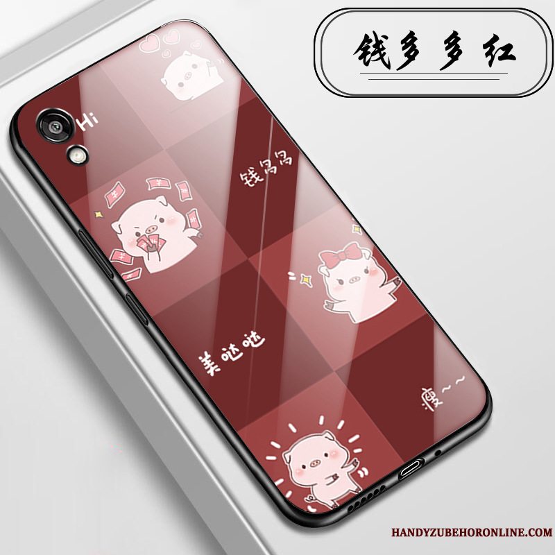 Etui Huawei Y5 2019 Beskyttelse Net Red Glas, Cover Huawei Y5 2019 Farve Telefonaf Personlighed