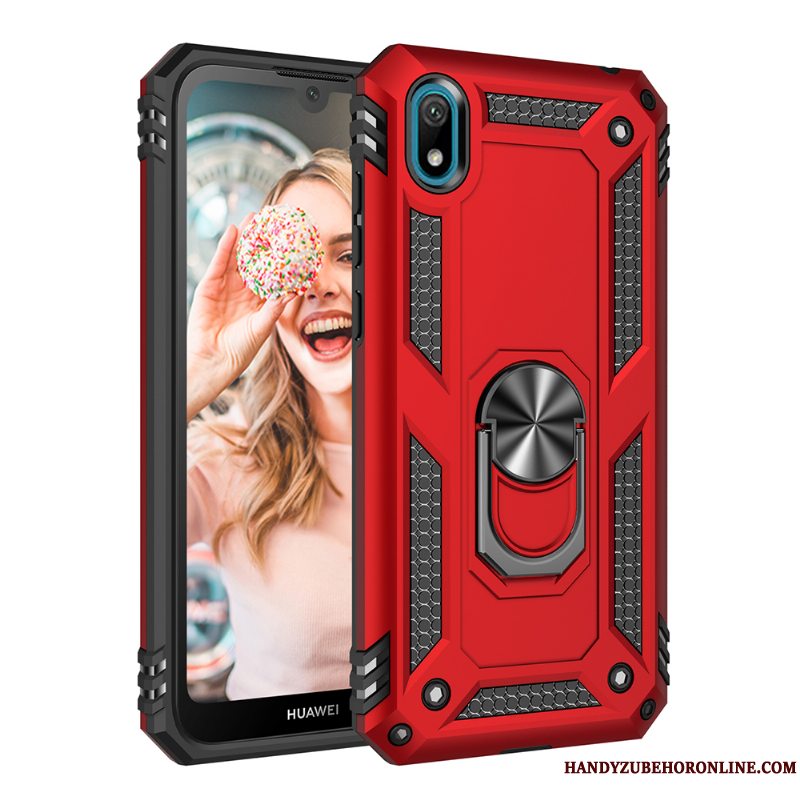 Etui Huawei Y5 2019 Blød Hård Guld, Cover Huawei Y5 2019 Beskyttelse Anti-fald