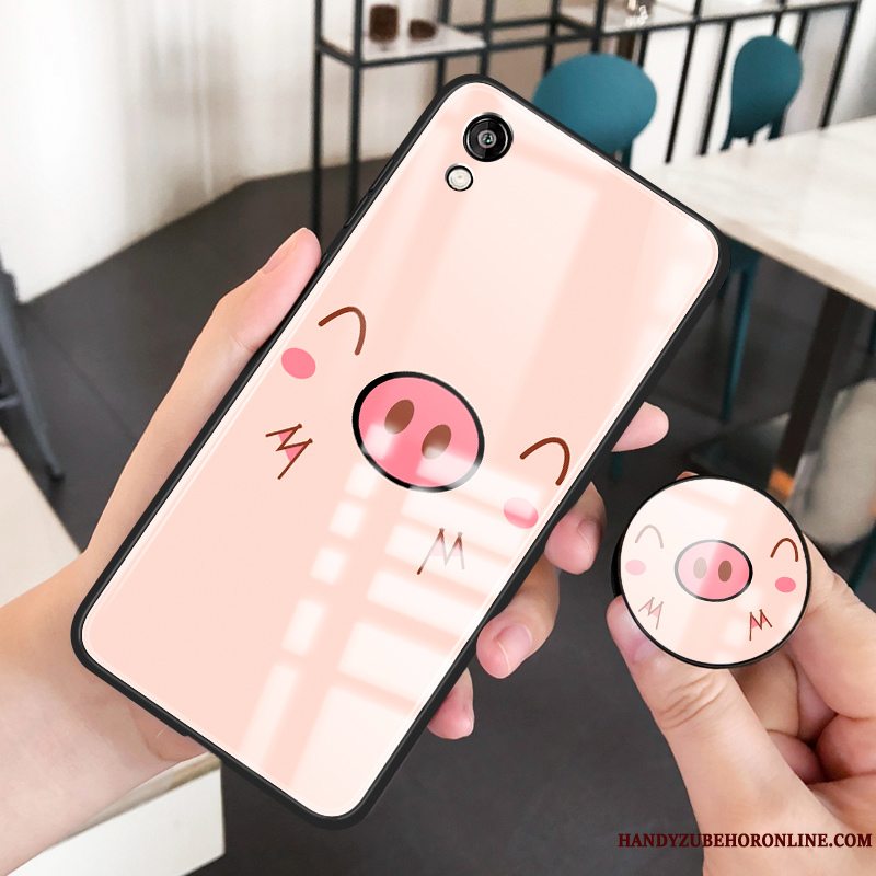 Etui Huawei Y5 2019 Cartoon Lyserød Lille Sektion, Cover Huawei Y5 2019 Beskyttelse Telefonglas