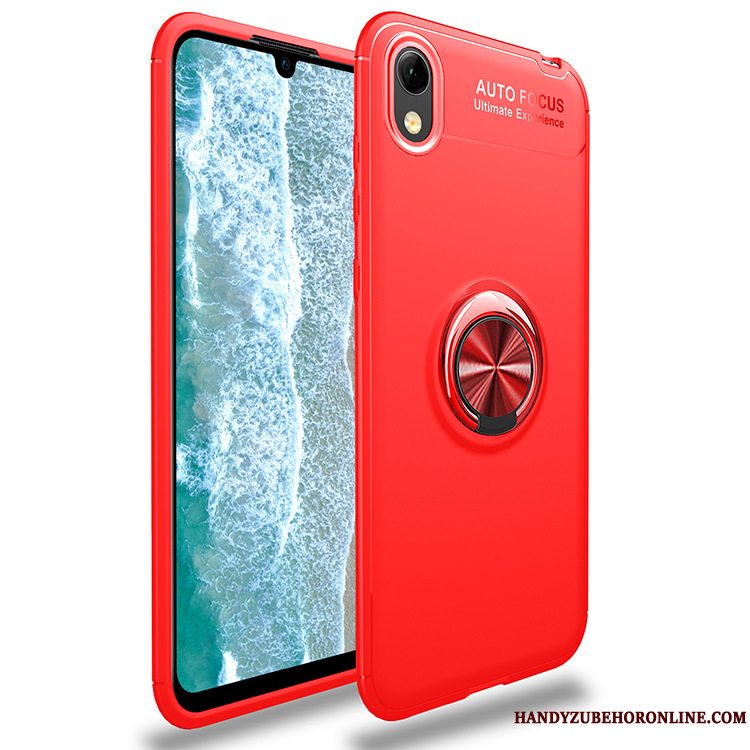 Etui Huawei Y5 2019 Kreativ Bil Ring, Cover Huawei Y5 2019 Support Rød Anti-fald