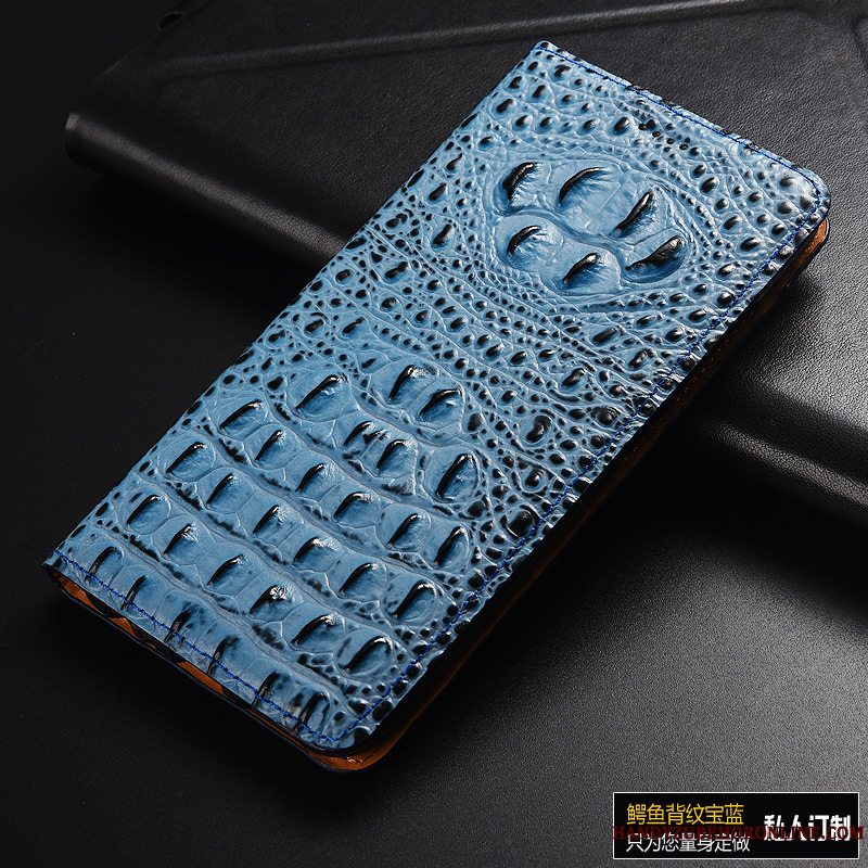 Etui Huawei Y5 2019 Læder Telefonsort, Cover Huawei Y5 2019