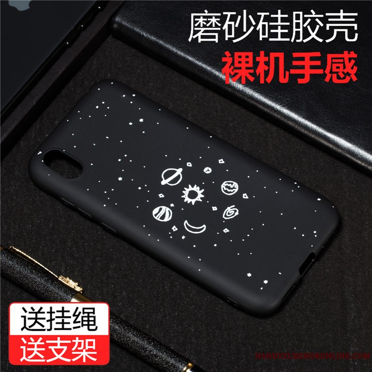 Etui Huawei Y5 2019 Silikone Telefonanti-fald, Cover Huawei Y5 2019 Beskyttelse Sort