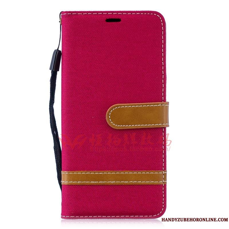 Etui Huawei Y5 2019 Tasker Anti-fald Rød, Cover Huawei Y5 2019 Silikone Trend Business