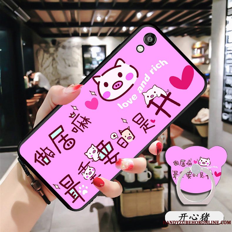 Etui Huawei Y5 2019 Tasker Anti-fald Telefon, Cover Huawei Y5 2019 Beskyttelse Lilla Hængende Ornamenter