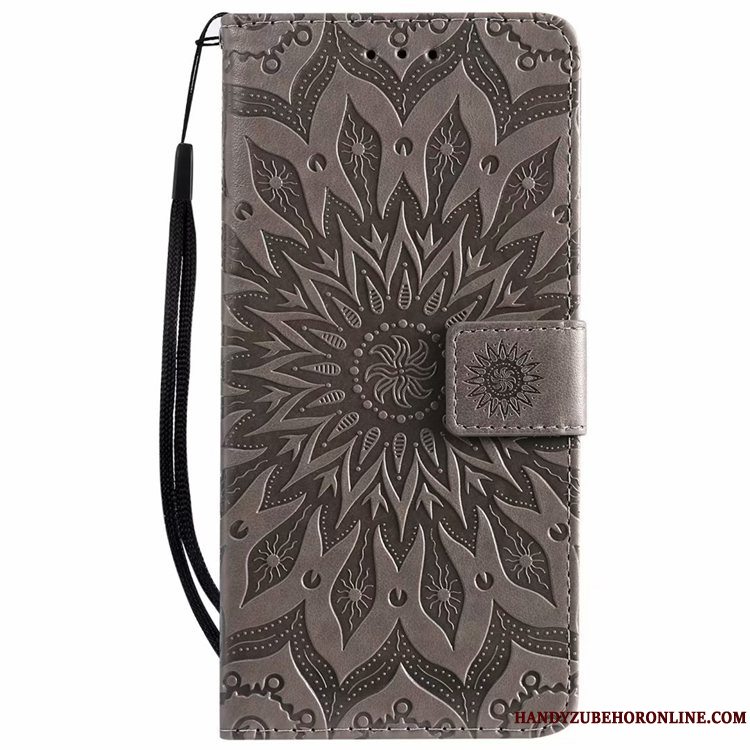 Etui Huawei Y5 2019 Tasker Lyserød Anti-fald, Cover Huawei Y5 2019 Læder Mønster Telefon