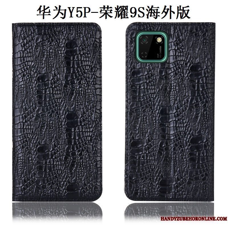 Etui Huawei Y5p Læder Mønster Anti-fald, Cover Huawei Y5p Beskyttelse Telefonblå