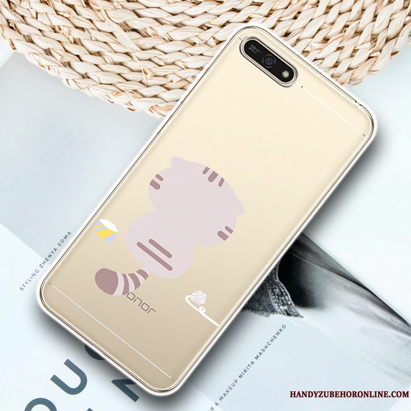 Etui Huawei Y6 2018 Blød Telefongennemsigtig, Cover Huawei Y6 2018 Beskyttelse