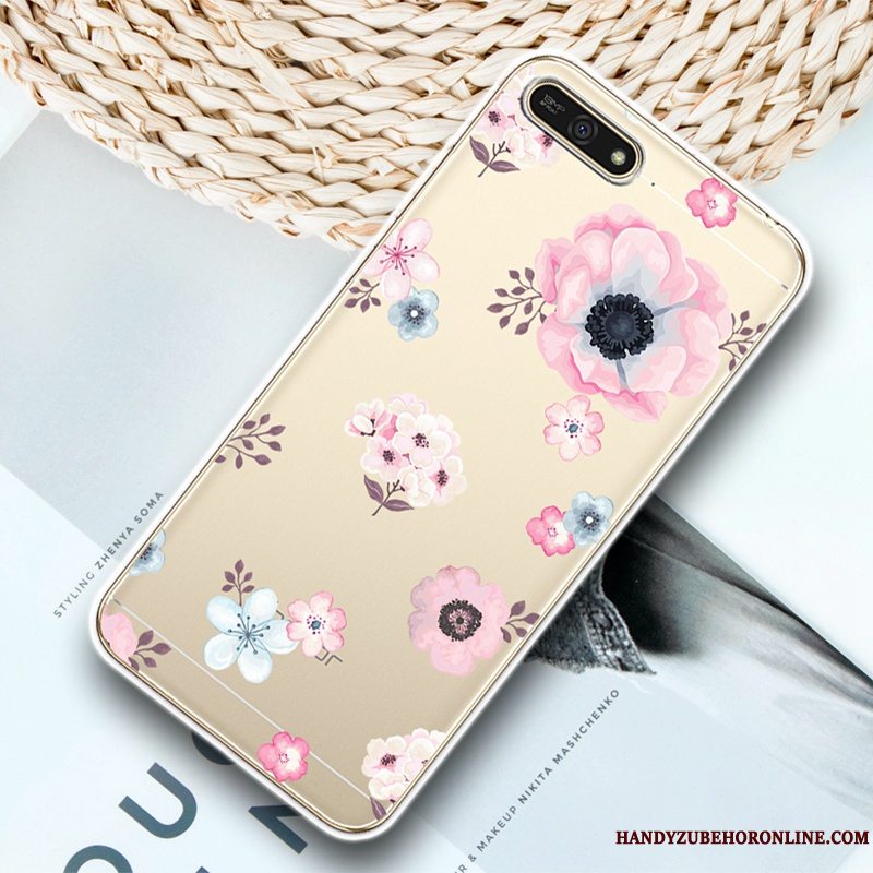 Etui Huawei Y6 2018 Blød Telefongennemsigtig, Cover Huawei Y6 2018 Beskyttelse