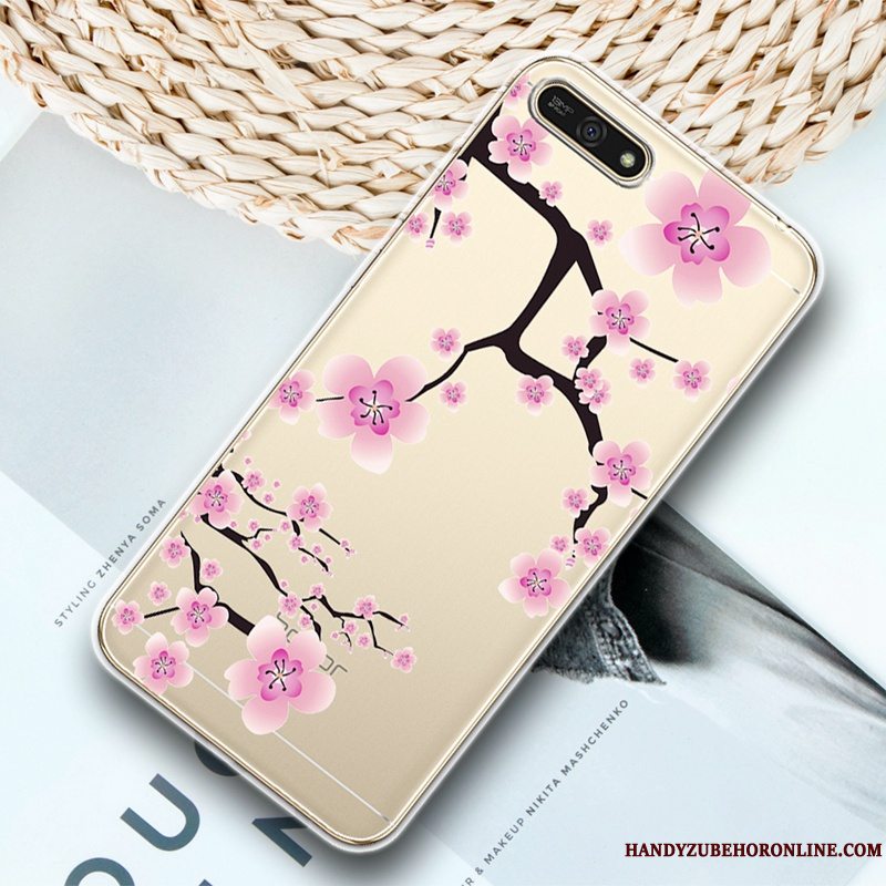 Etui Huawei Y6 2018 Blød Telefongennemsigtig, Cover Huawei Y6 2018 Beskyttelse