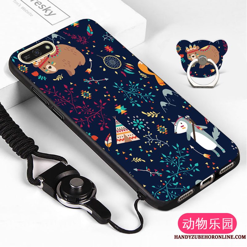 Etui Huawei Y6 2018 Blød Telefonhvid, Cover Huawei Y6 2018 Beskyttelse