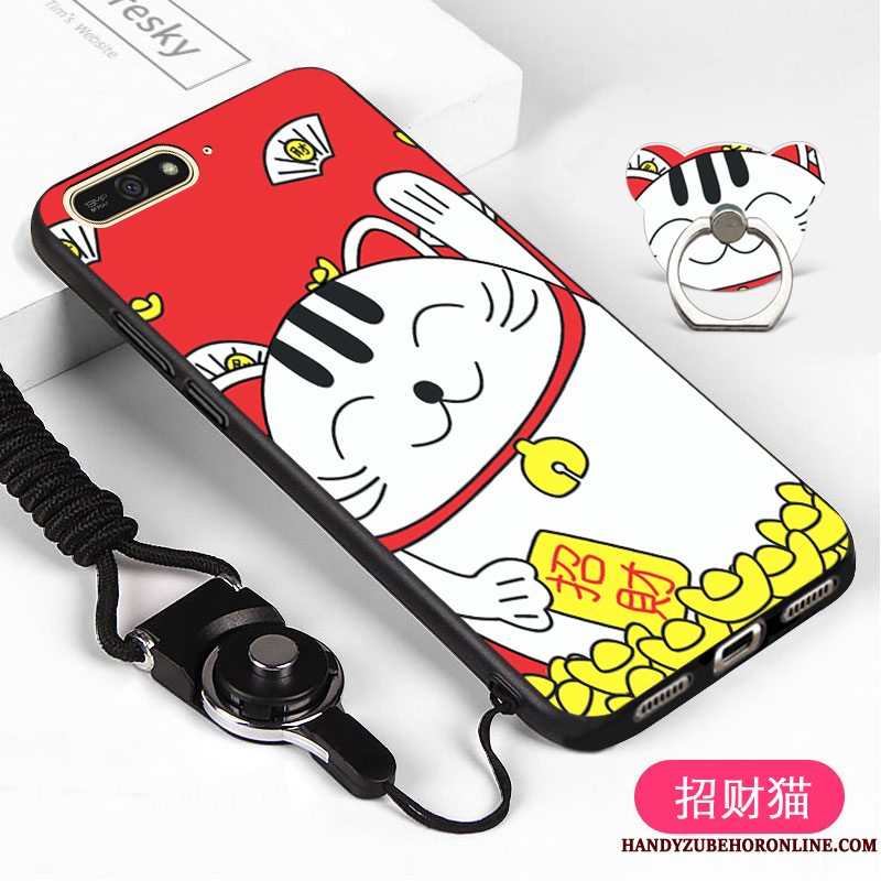 Etui Huawei Y6 2018 Blød Telefonhvid, Cover Huawei Y6 2018 Beskyttelse