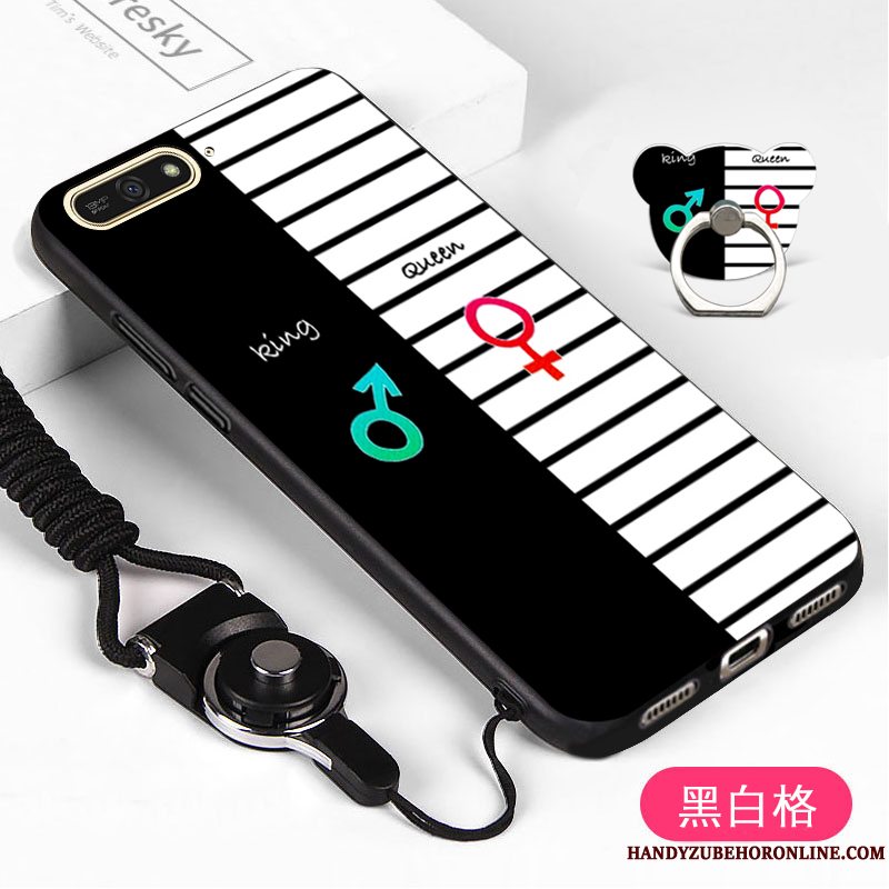 Etui Huawei Y6 2018 Blød Telefonhvid, Cover Huawei Y6 2018 Beskyttelse