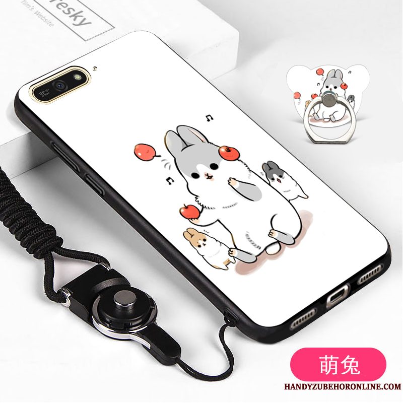 Etui Huawei Y6 2018 Blød Telefonhvid, Cover Huawei Y6 2018 Beskyttelse