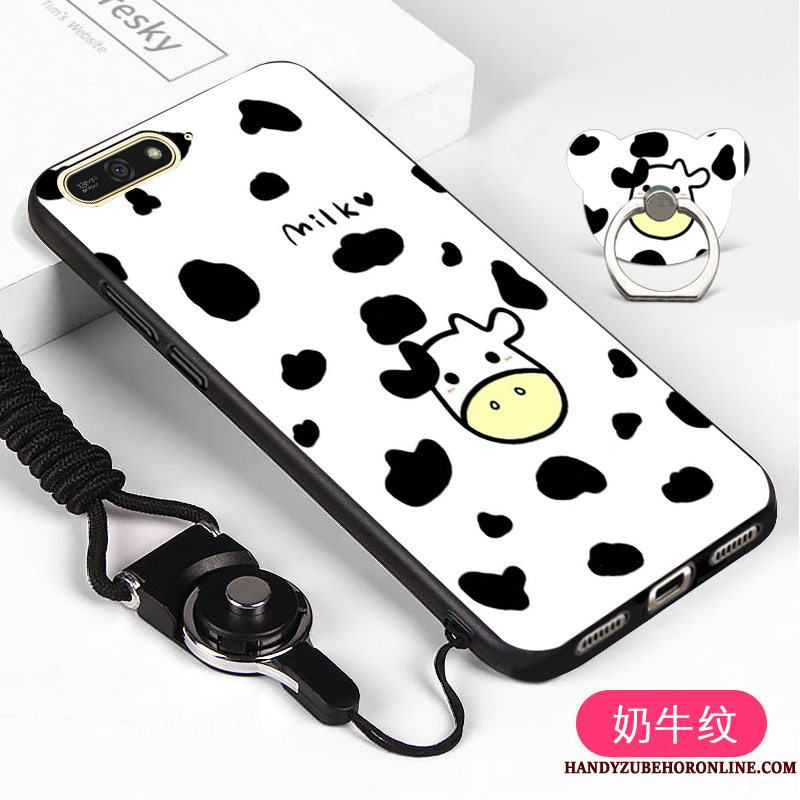 Etui Huawei Y6 2018 Blød Telefonhvid, Cover Huawei Y6 2018 Beskyttelse