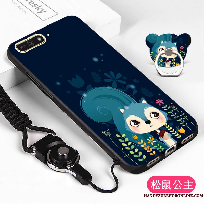 Etui Huawei Y6 2018 Silikone Telefonlilla, Cover Huawei Y6 2018 Blød