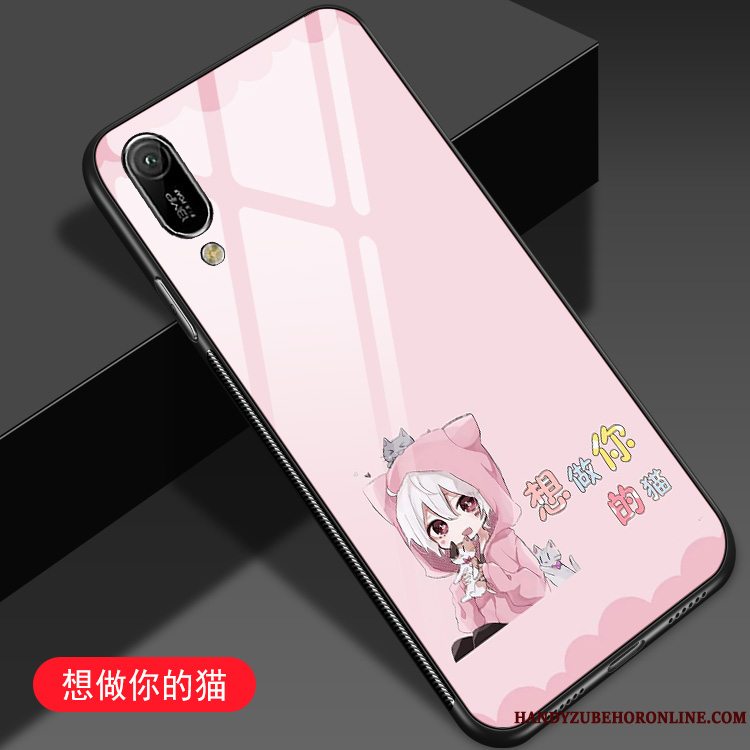 Etui Huawei Y6 2019 Beskyttelse Anti-fald Elskeren, Cover Huawei Y6 2019 Silikone Spejl Kat