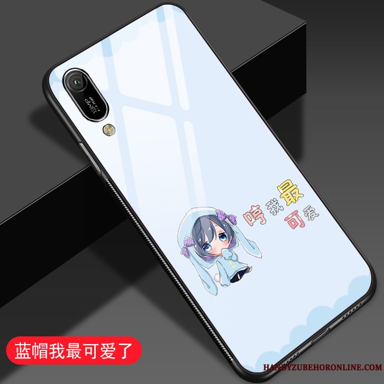 Etui Huawei Y6 2019 Beskyttelse Anti-fald Elskeren, Cover Huawei Y6 2019 Silikone Spejl Kat