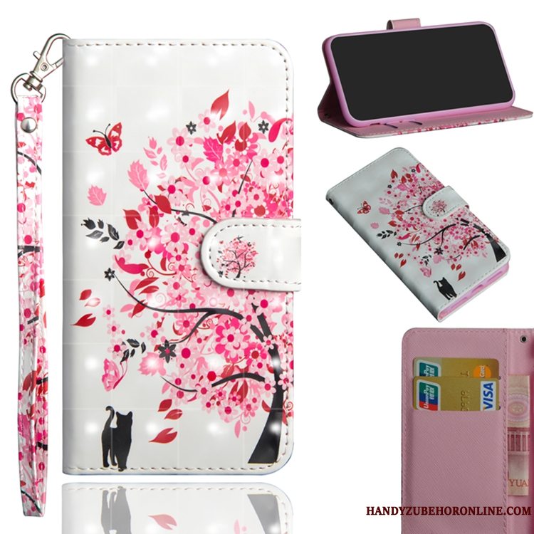 Etui Huawei Y6 2019 Beskyttelse Telefonrød, Cover Huawei Y6 2019