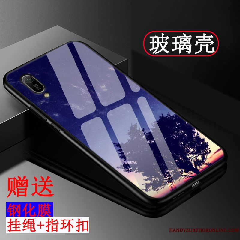 Etui Huawei Y6 2019 Beskyttelse Tilpas Mønster, Cover Huawei Y6 2019 Tasker Simple Gul