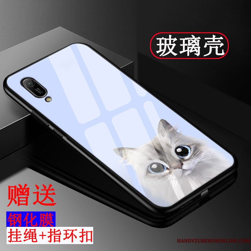 Etui Huawei Y6 2019 Beskyttelse Tilpas Mønster, Cover Huawei Y6 2019 Tasker Simple Gul