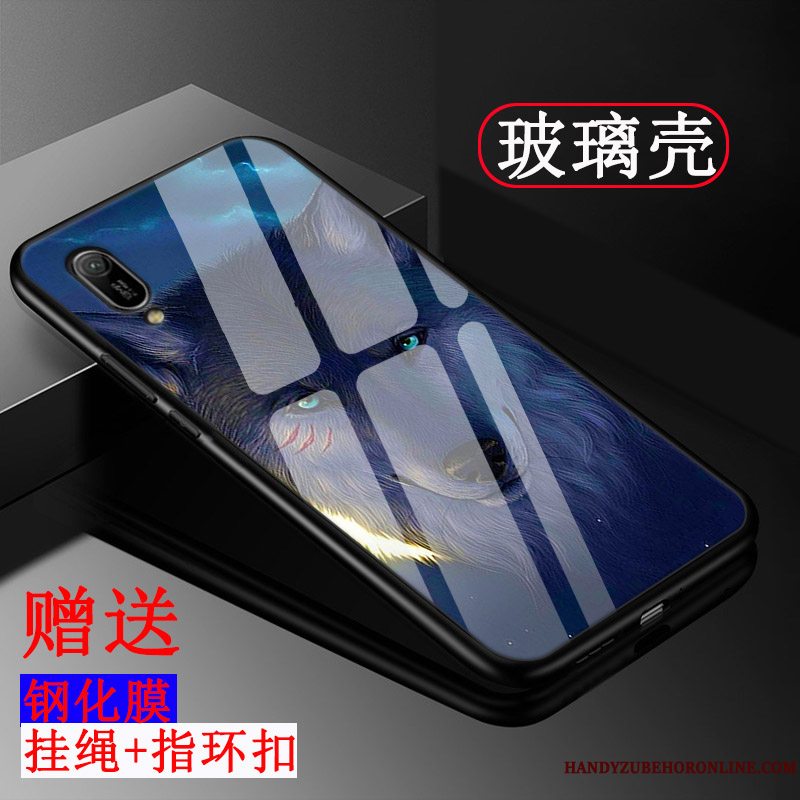 Etui Huawei Y6 2019 Beskyttelse Tilpas Mønster, Cover Huawei Y6 2019 Tasker Simple Gul