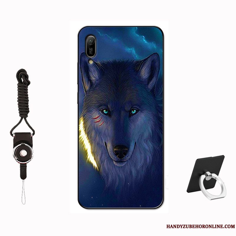 Etui Huawei Y6 2019 Beskyttelse Tilpas Telefon, Cover Huawei Y6 2019 Tasker Nubuck Hærdning