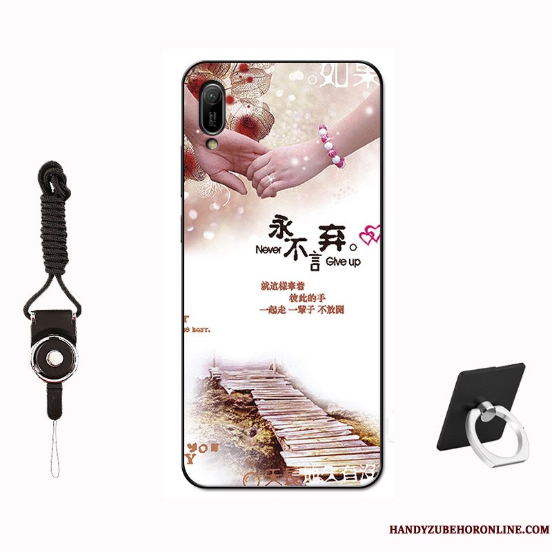 Etui Huawei Y6 2019 Beskyttelse Tilpas Telefon, Cover Huawei Y6 2019 Tasker Nubuck Hærdning