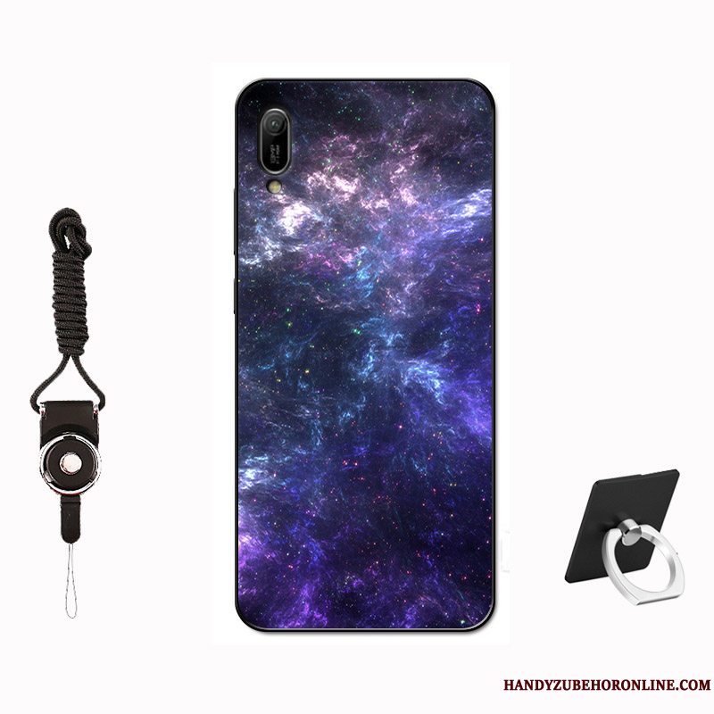 Etui Huawei Y6 2019 Beskyttelse Tilpas Telefon, Cover Huawei Y6 2019 Tasker Nubuck Hærdning