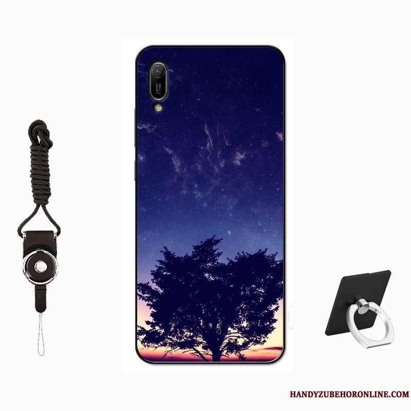 Etui Huawei Y6 2019 Beskyttelse Tilpas Telefon, Cover Huawei Y6 2019 Tasker Nubuck Hærdning