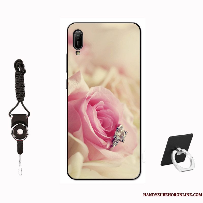 Etui Huawei Y6 2019 Beskyttelse Tilpas Telefon, Cover Huawei Y6 2019 Tasker Nubuck Hærdning