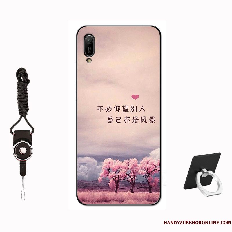 Etui Huawei Y6 2019 Beskyttelse Tilpas Telefon, Cover Huawei Y6 2019 Tasker Nubuck Hærdning