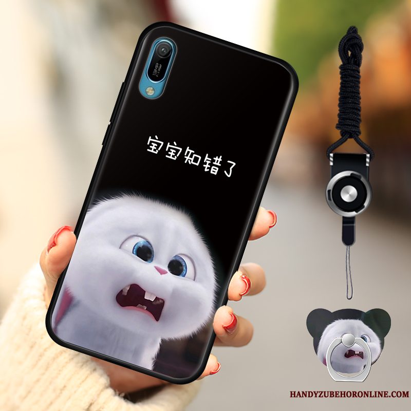 Etui Huawei Y6 2019 Blød Sort Telefon, Cover Huawei Y6 2019 Mode Anti-fald