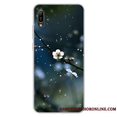 Etui Huawei Y6 2019 Cartoon Anti-fald Af Personlighed, Cover Huawei Y6 2019 Kreativ Sort Telefon