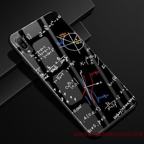 Etui Huawei Y6 2019 Cartoon Anti-fald Telefon, Cover Huawei Y6 2019 Beskyttelse Glas Rød