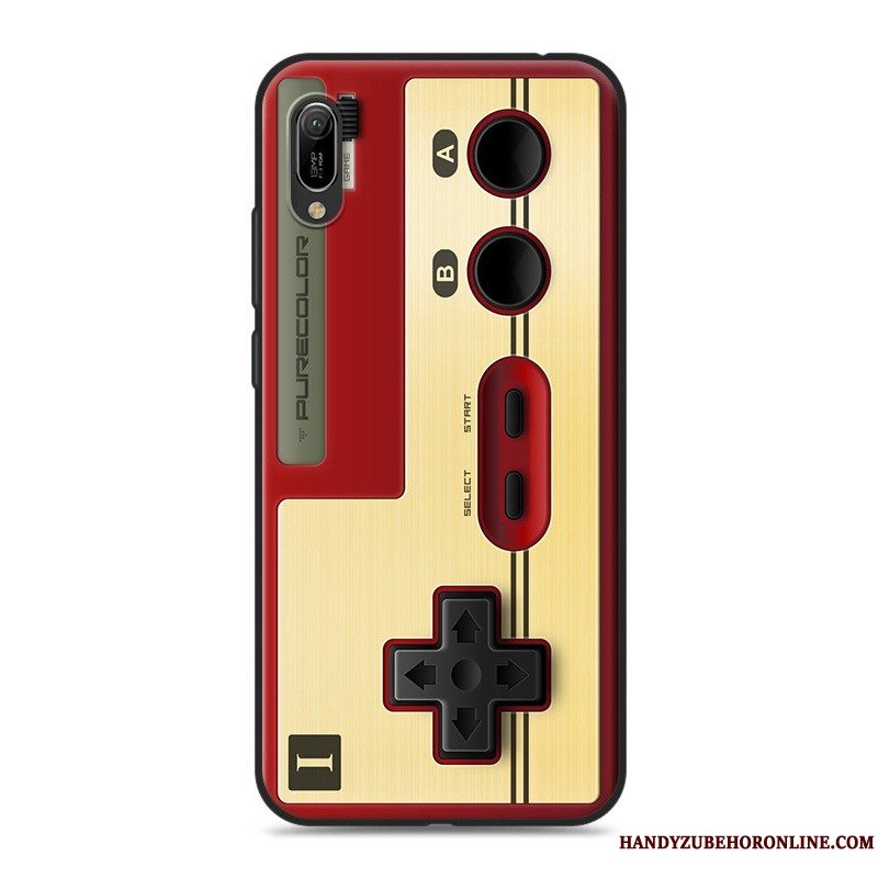 Etui Huawei Y6 2019 Cartoon Telefonhvid, Cover Huawei Y6 2019 Blød