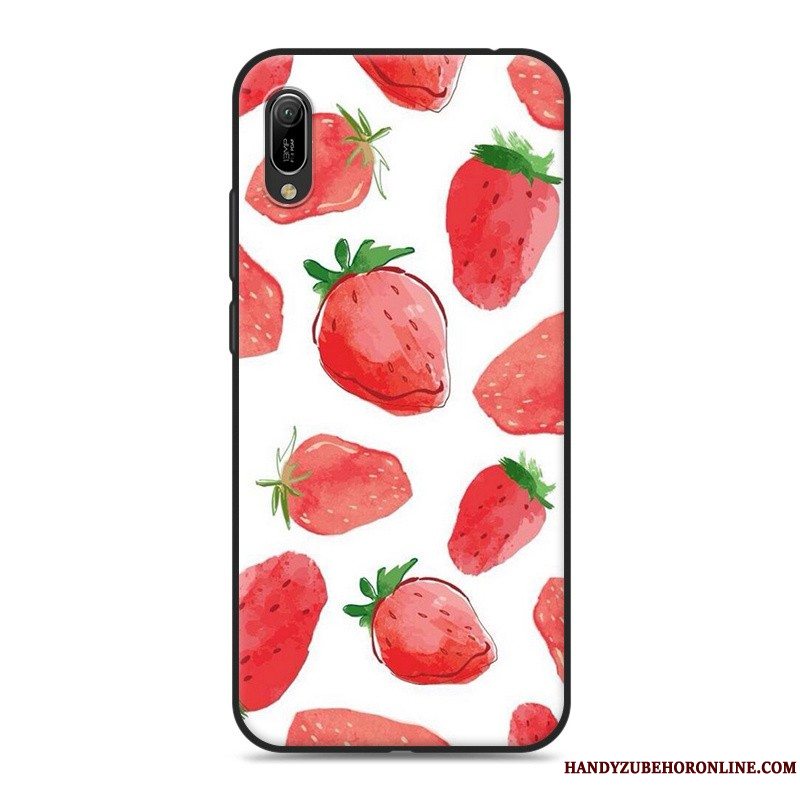 Etui Huawei Y6 2019 Cartoon Telefonhvid, Cover Huawei Y6 2019 Blød