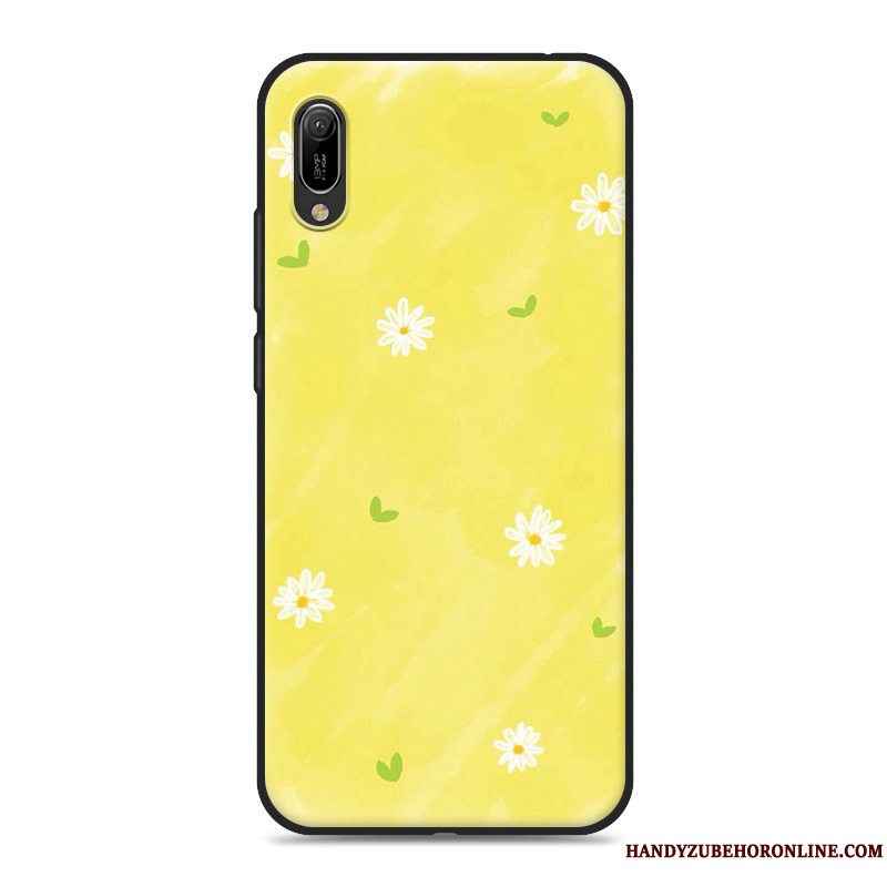 Etui Huawei Y6 2019 Cartoon Telefonhvid, Cover Huawei Y6 2019 Blød