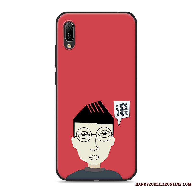 Etui Huawei Y6 2019 Cartoon Telefonhvid, Cover Huawei Y6 2019 Blød