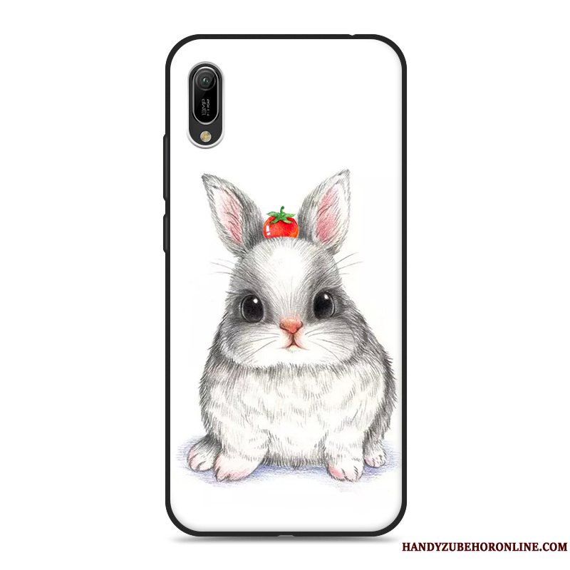 Etui Huawei Y6 2019 Cartoon Telefonhvid, Cover Huawei Y6 2019 Blød