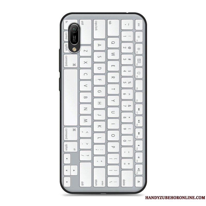 Etui Huawei Y6 2019 Cartoon Telefonhvid, Cover Huawei Y6 2019 Blød