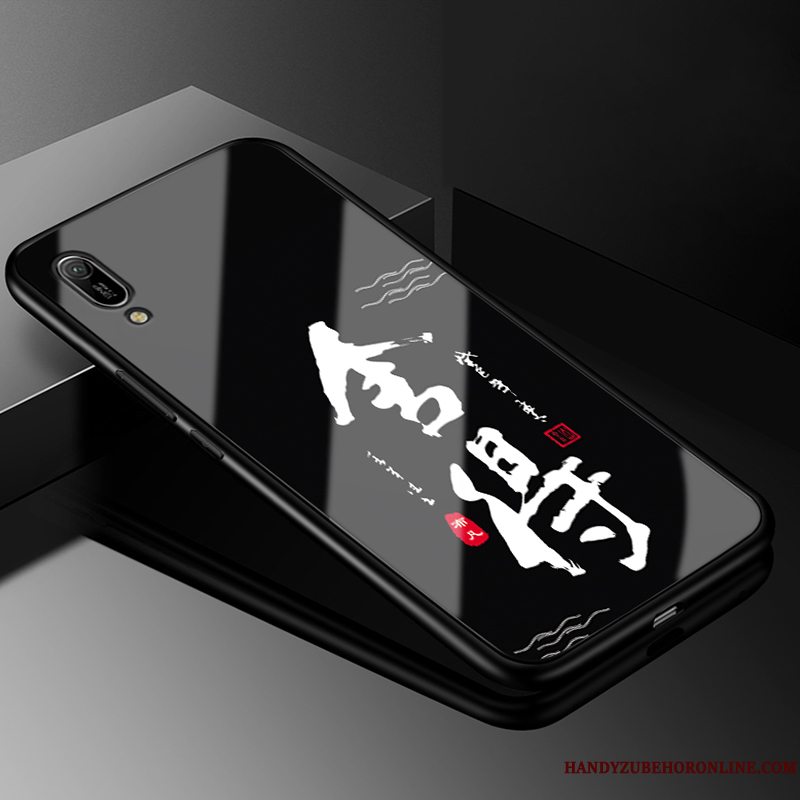 Etui Huawei Y6 2019 Kreativ Anti-fald Trend, Cover Huawei Y6 2019 Silikone Telefonaf Personlighed