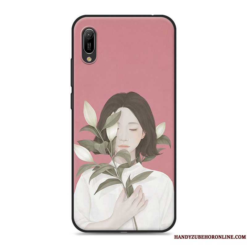 Etui Huawei Y6 2019 Lille Sektion Telefon, Cover Huawei Y6 2019 Frisk Kunst