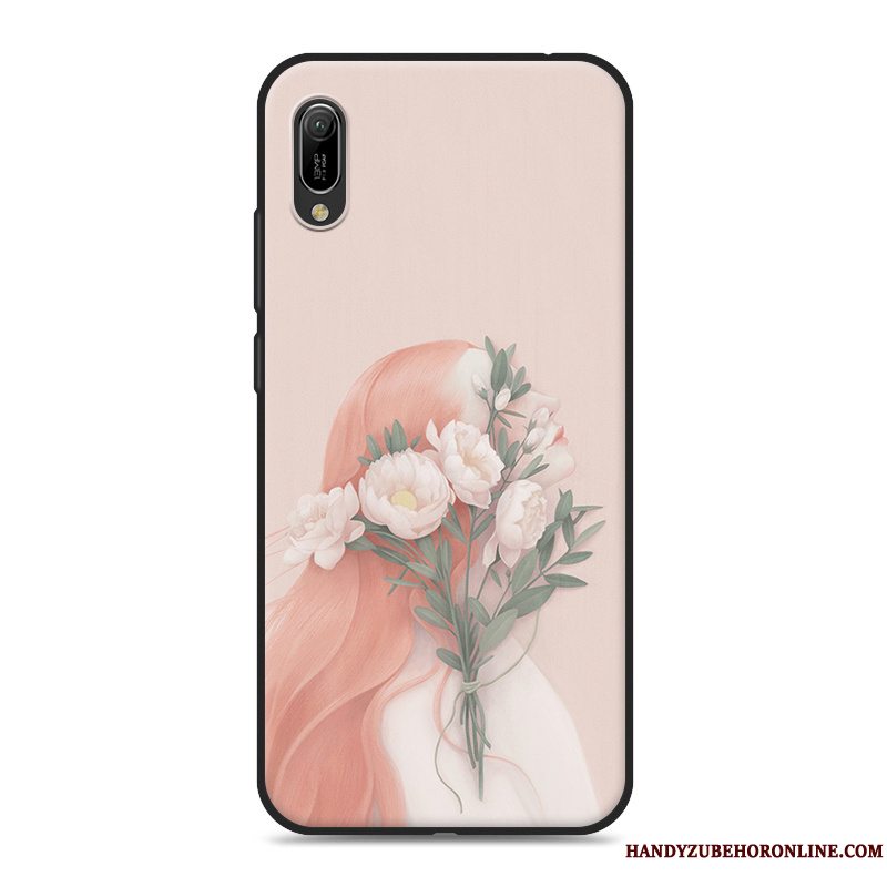 Etui Huawei Y6 2019 Lille Sektion Telefon, Cover Huawei Y6 2019 Frisk Kunst