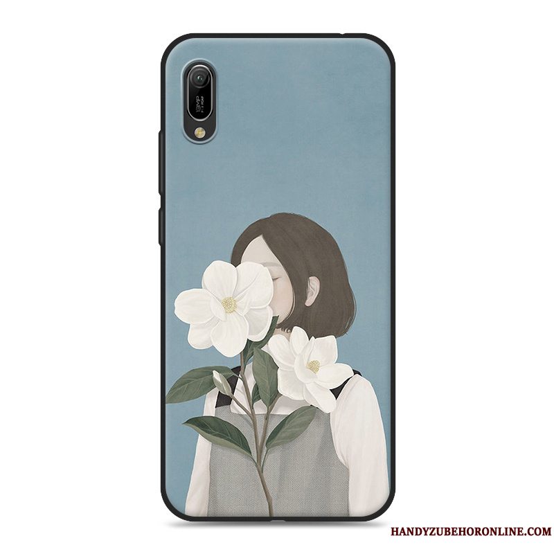 Etui Huawei Y6 2019 Lille Sektion Telefon, Cover Huawei Y6 2019 Frisk Kunst