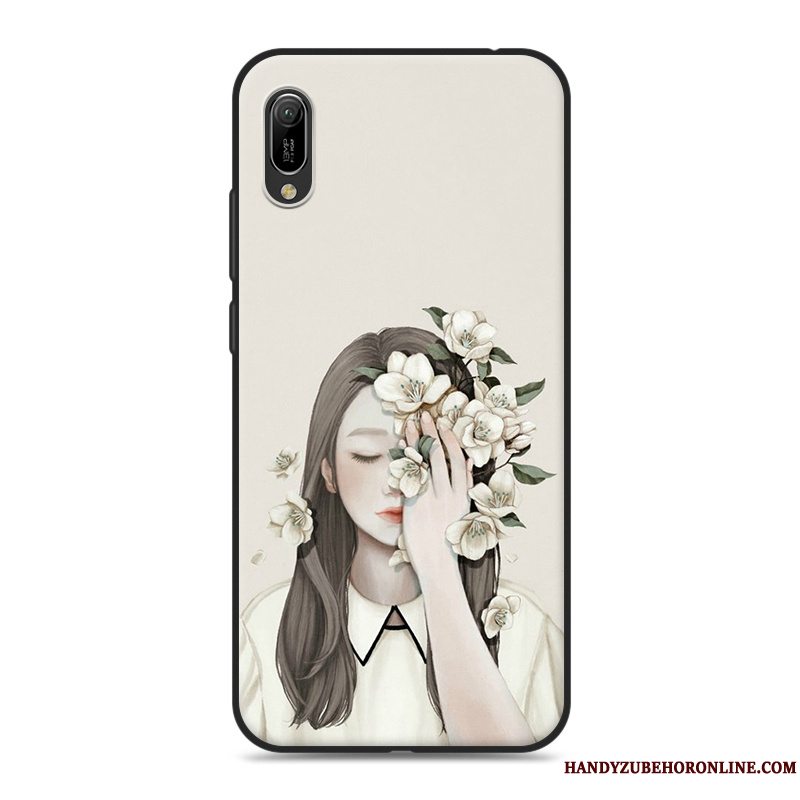 Etui Huawei Y6 2019 Lille Sektion Telefon, Cover Huawei Y6 2019 Frisk Kunst